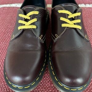 Dr Martens 1461 Shoes with Yellow Laces